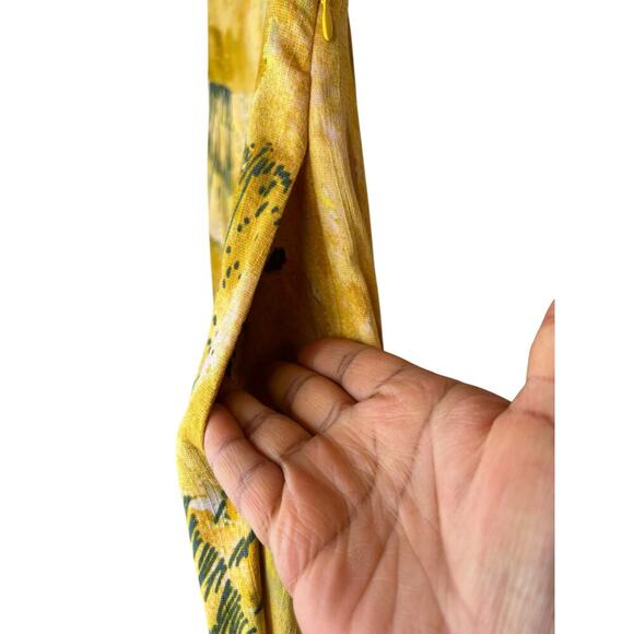 FREE PEOPLE Nellie Maxi Dress Abstract Strappy Back Romantic Beachy Size Small - Picture 13 of 16